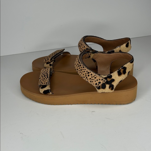 Madewell The Maggie Sandal in Spot Mix Calf Hair